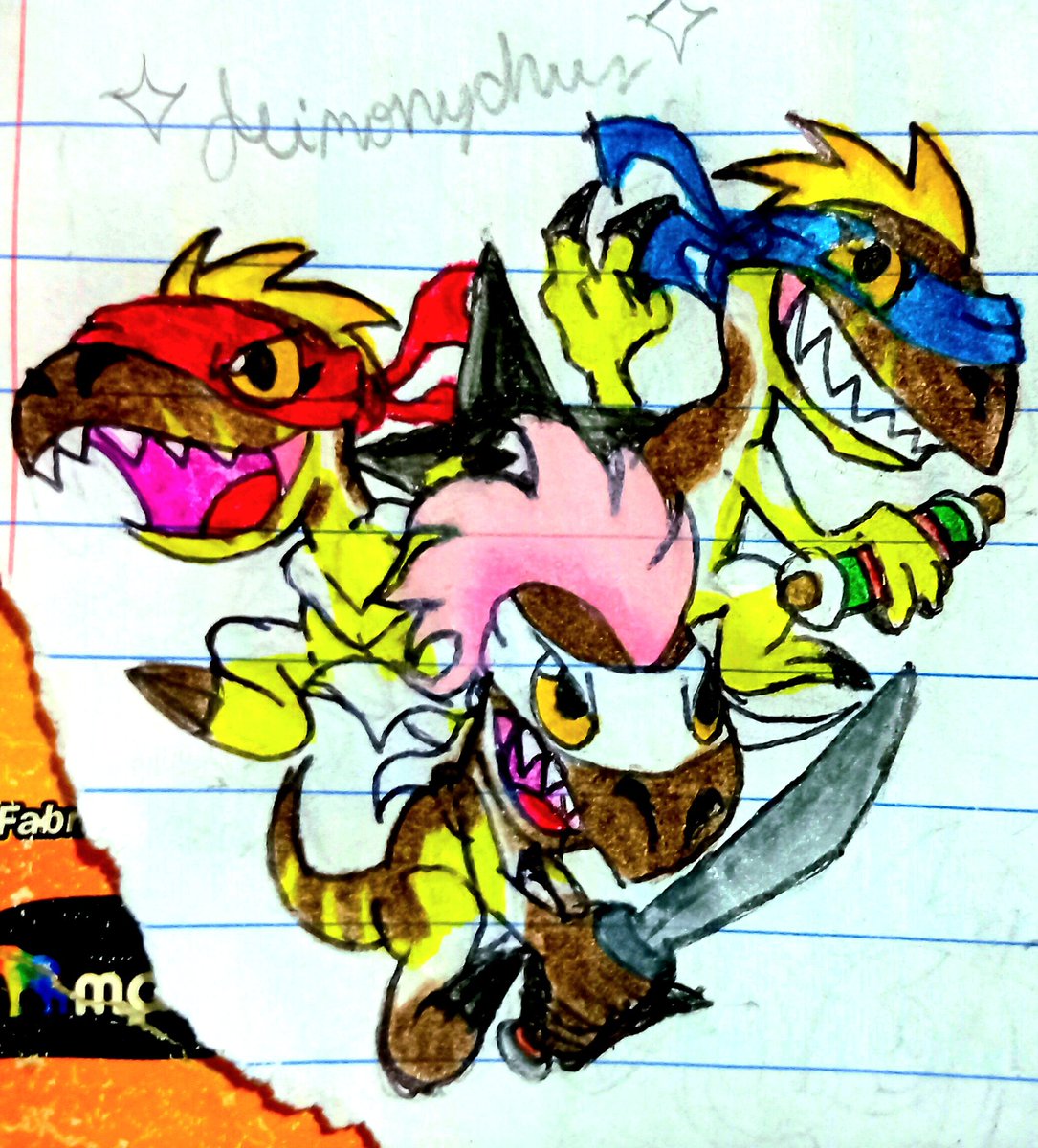 SFersaca's tweet photo. Aqui les traigo cuatro dibujos de dinosaurios chibis!

El daspletosaurio (dançando)

Los dos saurolophus

El therizinosaurio (el cual hasta aproveche para dibujarle mas plumajes)

Y el trio de deinonychus!

Que les parece?

#sega
#dinosaurking
#dinorey https://t.co/PMR8xmbdtj