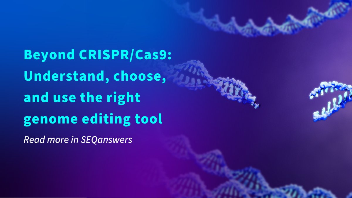 idtdna's tweet photo. CRISPR/Cas9 transformed #genomeediting, but it's no longer the only option. Explore current approaches and key considerations to choosing the right tool with Mollie Schubert, senior innovation product manager at IDT, and Loren Schoch, VP #geneediting therapeutics at Aldevron, in @SEQanswers: https://t.co/IPvUIbiIq4