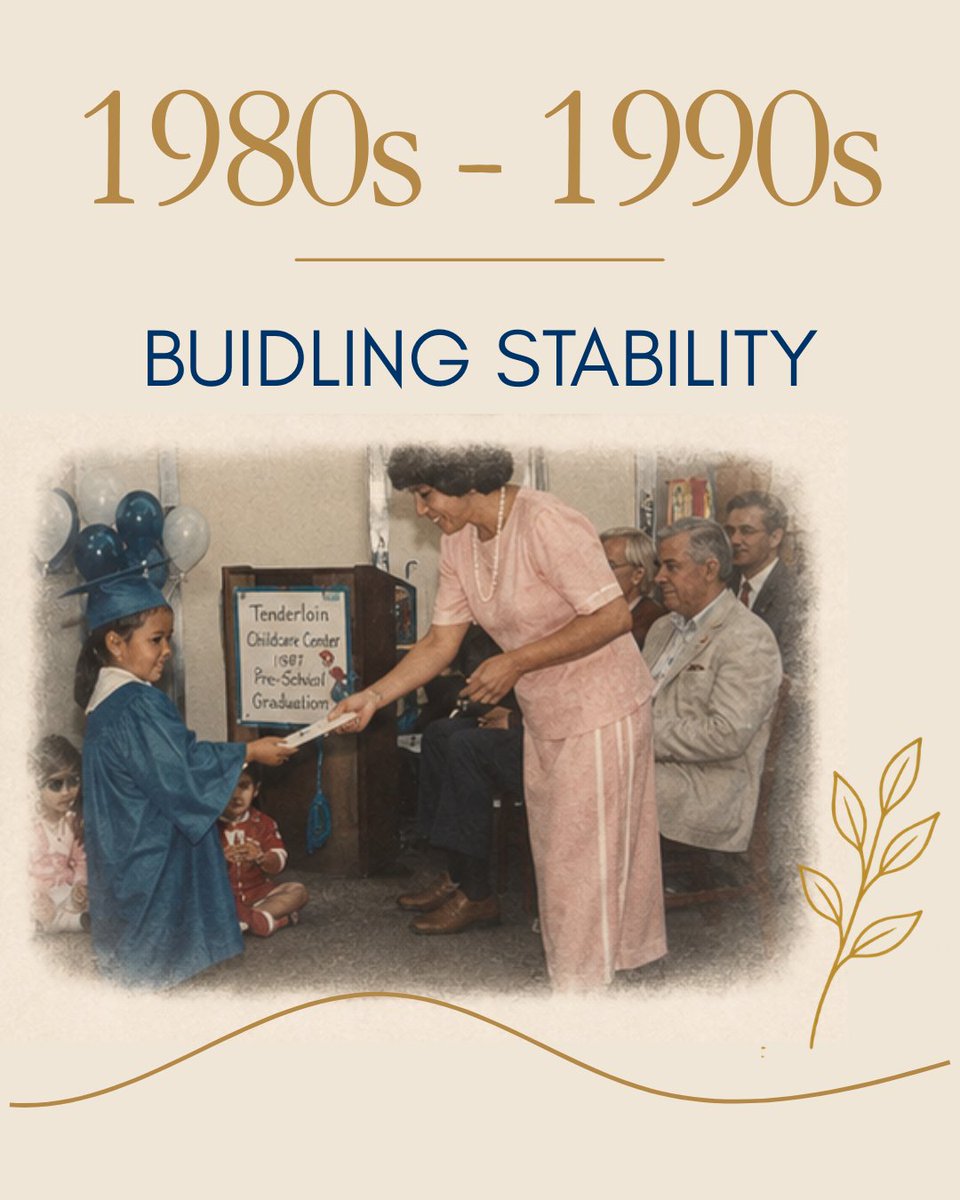 compasssf's tweet photo. 50 years of CCC: Building stability.

Tenderloin Childcare Center became licensed to run a daycare center in 1988. It was the first childcare center in SF to reserve slots for homeless children. With the support of our partners, we strengthened our programs and our impact. https://t.co/qATBnY3Hjg