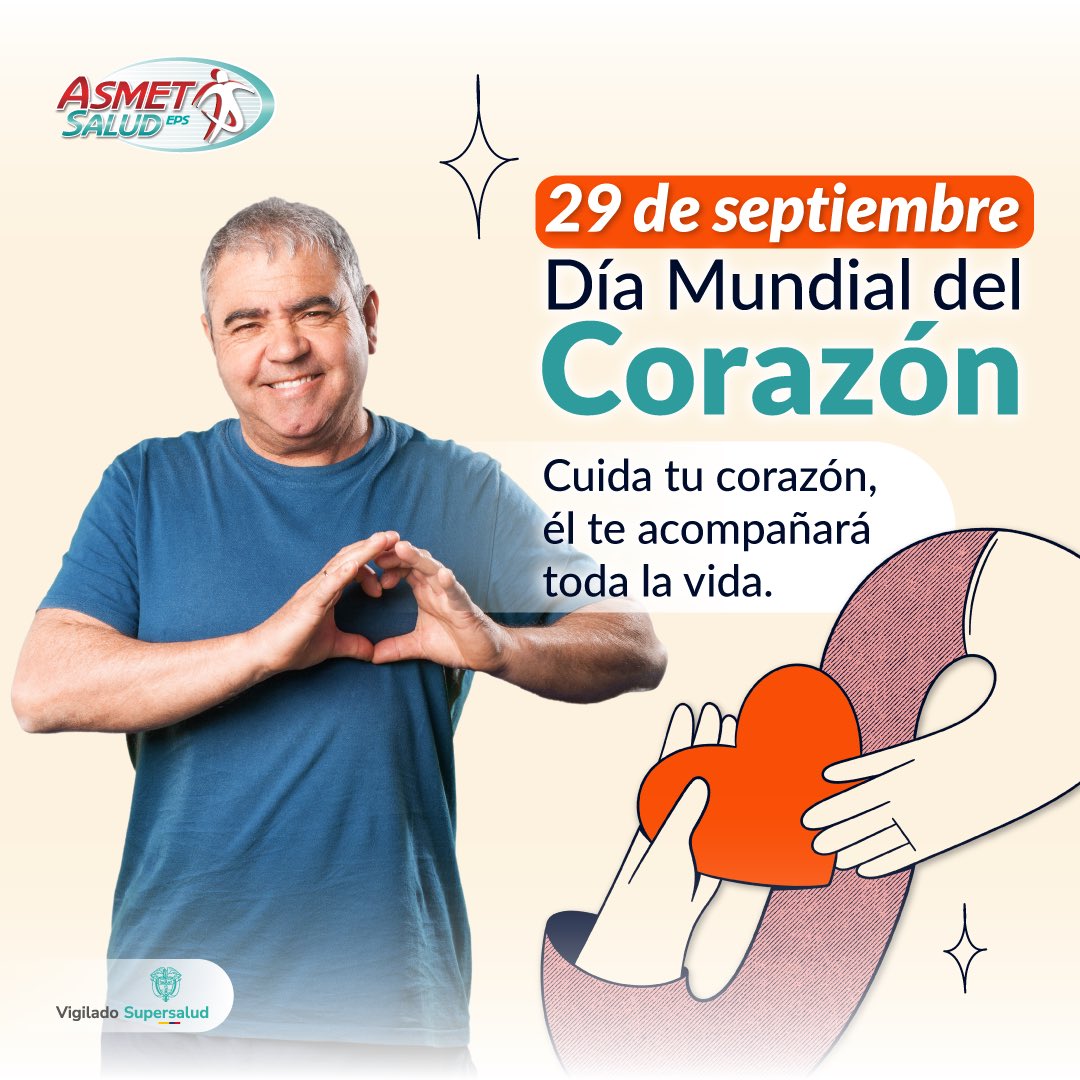 AsmetSalud's tweet photo. ❤️ Cuidar tu corazón está en tus manos. Adopta hábitos saludables, realiza tus controles médicos y sigue las recomendaciones de tu equipo de salud. ¡Pequeñas decisiones pueden marcar la diferencia!

#DatosQueSalvanVidas https://t.co/7ID5MHBDSn