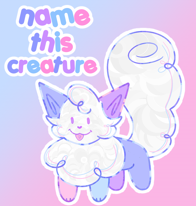whimsillies's tweet photo. Whimsillies Mascot is nameless! Help us name this ✨creature✨

Fur as soft as clouds
0 thoughts behind those eyes
Would rather be sleeping than doing anything else
They love to hold their tail in their mouth

#whimsilly #whimsillies https://t.co/cmsrrPj9Tl