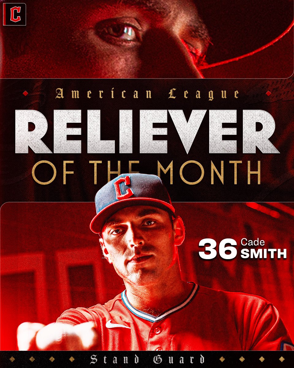 CleGuardians's tweet photo. The best closer in baseball has been named the American League Reliever of the Month for September.

#GuardsBall | #StandGuard https://t.co/4kEouP1uZm