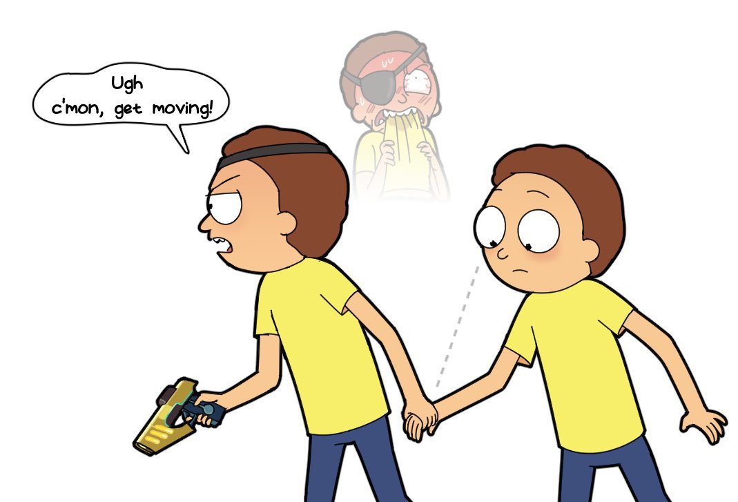 LowkeyEvilMorty's tweet photo. i want a cute relationship the way people draw (CUTE) ship art of evil morty and morty https://t.co/PSUA2liqXW