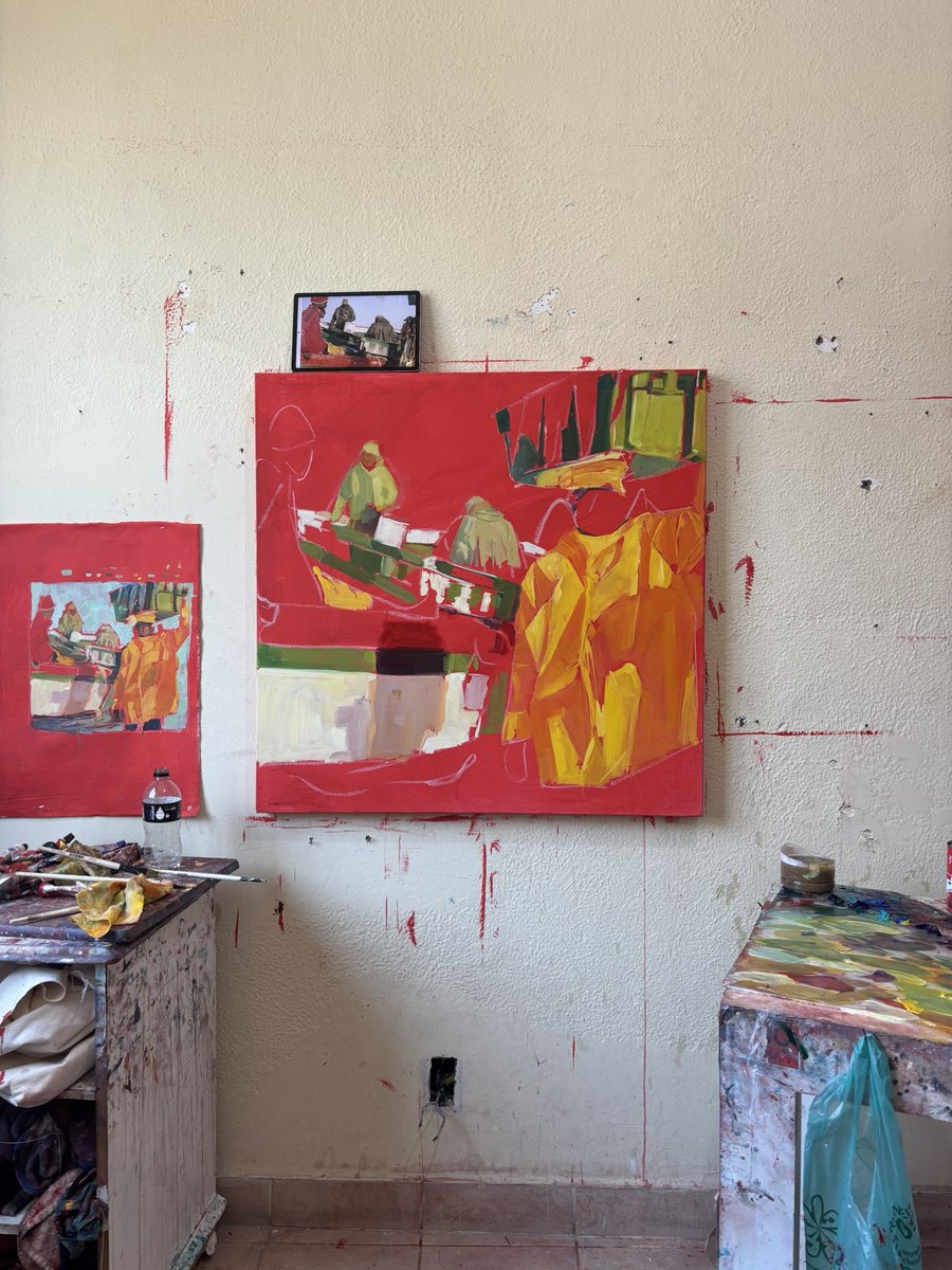 GomezManuz's tweet photo. Pintura coletivoI, uma das minhas pinturas preferidas que eu fiz recentemente https://t.co/7SlPwKPCXk