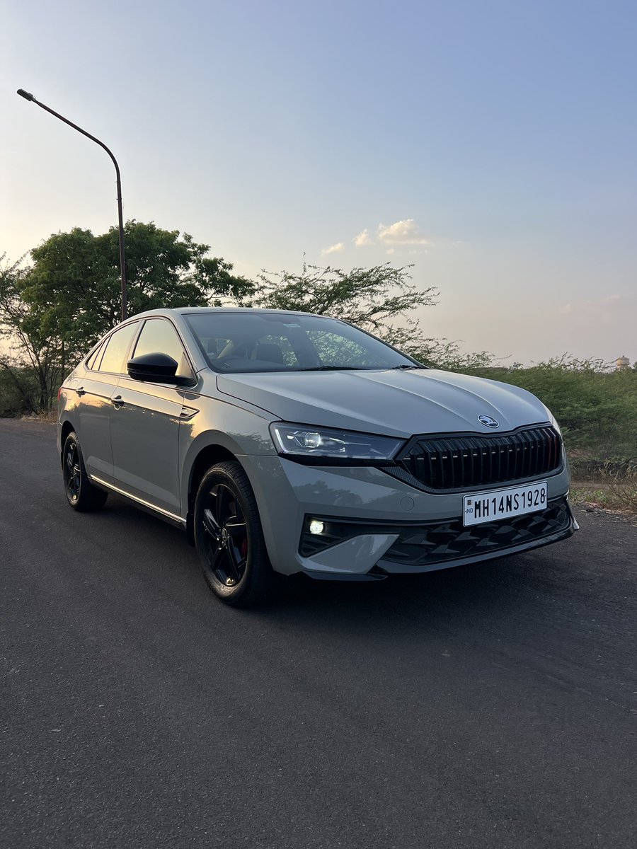 Parth_Go's tweet photo. Driving the 2026 Skoda Slavia Monte Carlo 1.5! https://t.co/RJAVLejux8