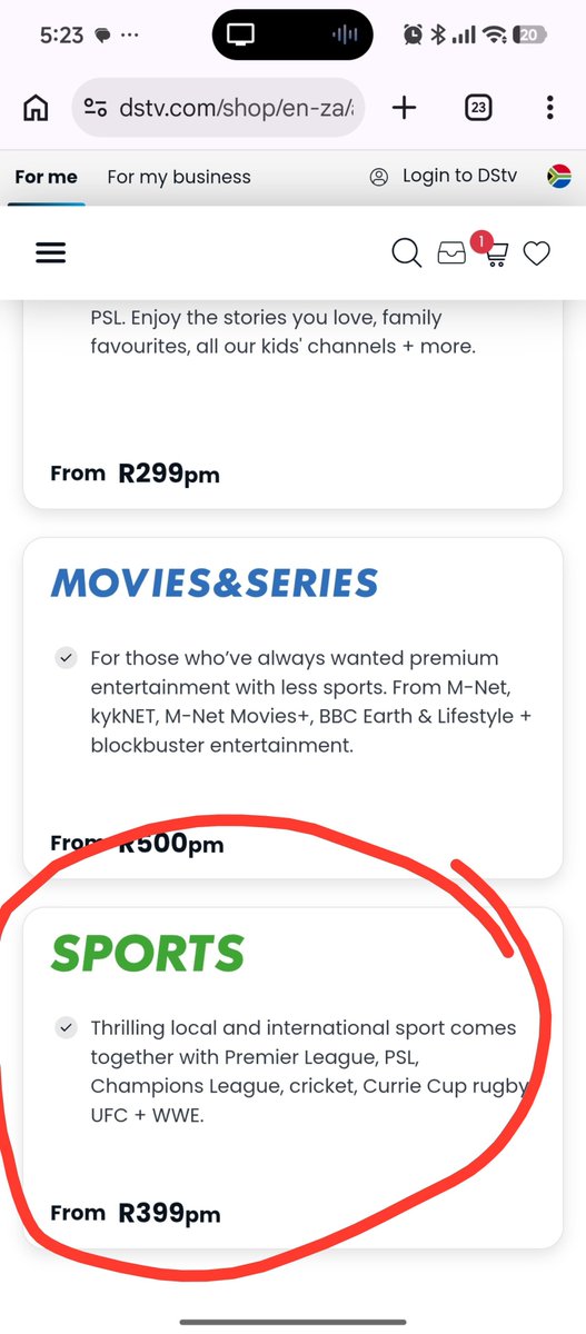 sfiso_smk626's tweet photo. #DSTV Mfe2 what's the difference Lana??
So I pay R400 to not get the other Channels because the only difference is the Rugby? F1 Channel is still on the premium side? Or https://t.co/ZvIdU5B4uQ