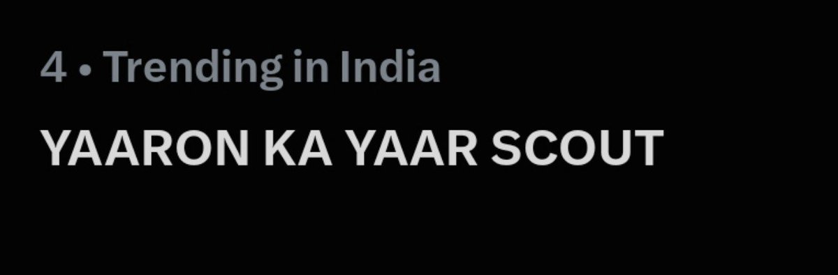 TIGER88004's tweet photo. YAARON KA YAAR SCOUT

Well done guy's now we are in top 5

#ScoutOP #BigBoss20 https://t.co/hI4QiWEuhK
