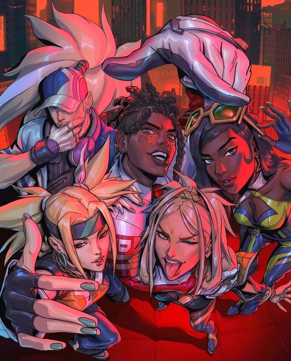 Badbeachiflp's tweet photo. @luxnoira This is their cute promo art https://t.co/r679b5OOVo