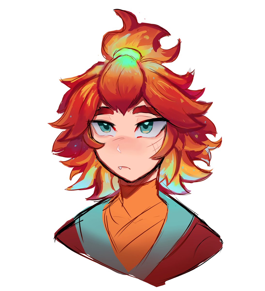 Yhwcomeback's tweet photo. Fire hair thingy https://t.co/2wDEdROBxs