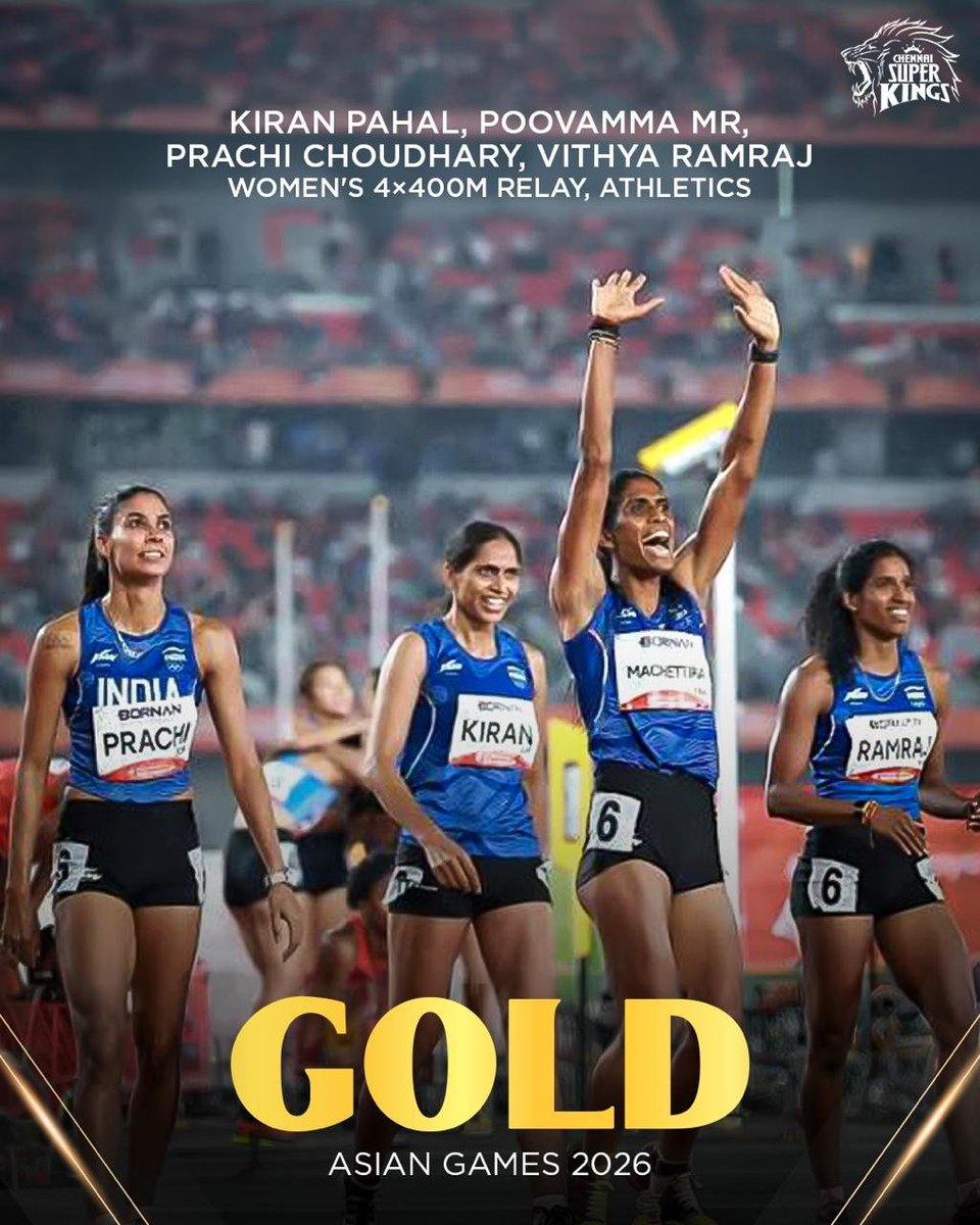 ChennaiIPL's tweet photo. The medal tally keeps climbing! 🇮🇳🏅

#WhistlePodu #AsianGames https://t.co/MyZla0ucnM