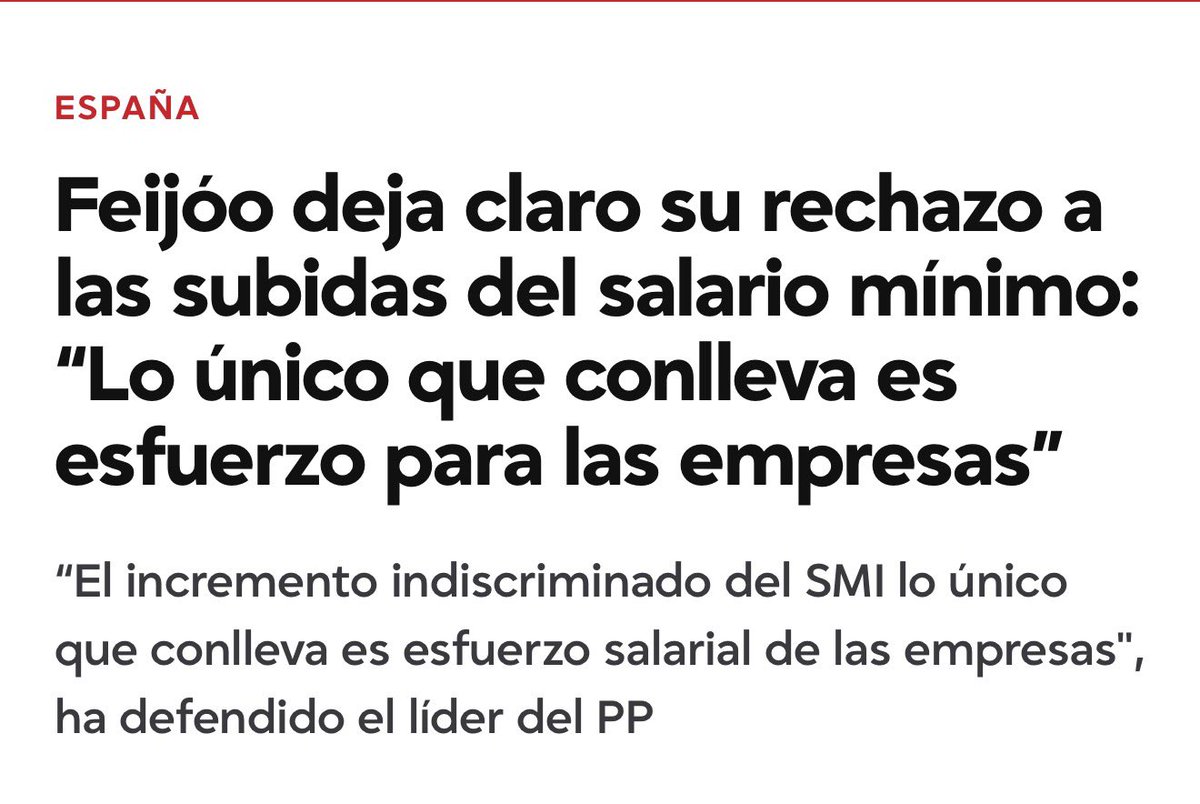 oscar_puente_'s tweet photo. Entonces la agenda de Feijóo(no oculta) es:
1.- Congelación o reducción del salario mínimo.
2.- Recortar sueldo y prestaciones a los trabajadores de baja laboral.
3.- Ampliar el límite de horas extra por trabajador.
4.- Permitir que las mutuas den las altas laborales. https://t.co/hk3rD4F7VD