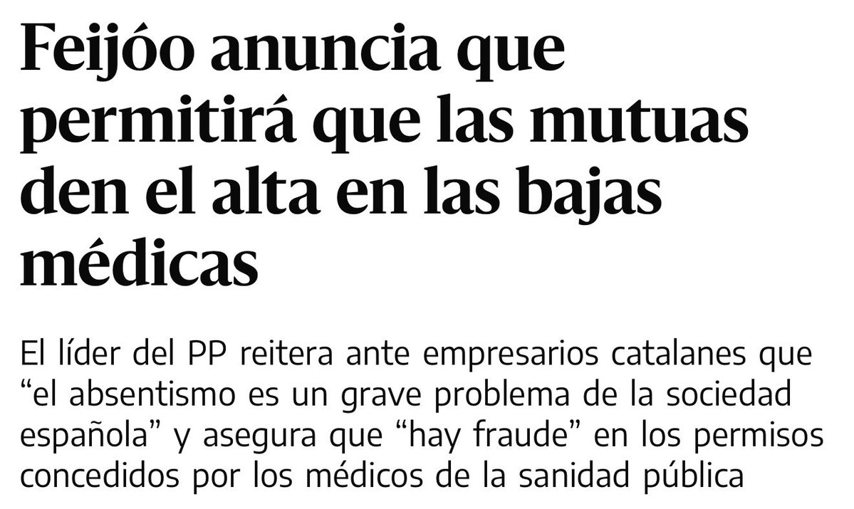 oscar_puente_'s tweet photo. Entonces la agenda de Feijóo(no oculta) es:
1.- Congelación o reducción del salario mínimo.
2.- Recortar sueldo y prestaciones a los trabajadores de baja laboral.
3.- Ampliar el límite de horas extra por trabajador.
4.- Permitir que las mutuas den las altas laborales. https://t.co/hk3rD4F7VD