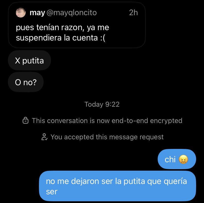mayqloncito's tweet photo. tan feliz que estaba, recibiendo cientos de mensajes de mis papis morboseandome el culo de putita 🐣 😖 https://t.co/2uSGzUUMe3