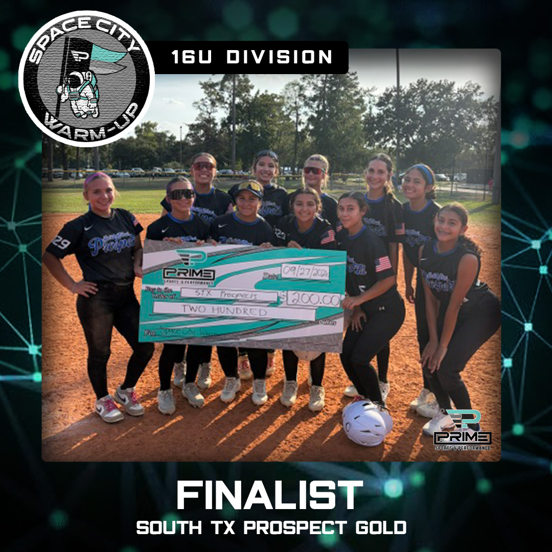 ProspectWireSB's tweet photo. Check out the Space City Warm-Up Champions and Finalist in the 16u division! #psp #PrimeEvents https://t.co/6uGWf4z5pU