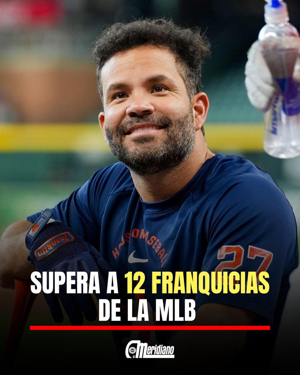 Meridianoonline's tweet photo. ¡UN DATO ABSURDO! 🤯⚾️

Cuando José Altuve pise el terreno de juego hoy a las 5:00p.m. (hora venezolana) habrá jugado más partidos de playoffs que superan el historial completo de 12 franquicias de la MLB: 

❌ Mets
❌ Orioles
❌ Reds
❌ Pirates
❌ Twins
❌ Blue Jays
❌ Royals
❌ Rangers
❌ Rays
❌ Angels
❌ Brewers
❌ Padres

Hay jugadores de octubre... y luego está José Altuve, que básicamente es una franquicia de postemporada caminando.  AstroBoy no juega la historia, ¡la escribe! 🚀🔥