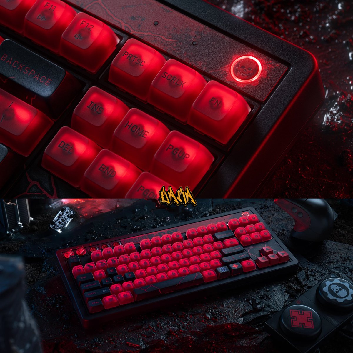 xbarax22's tweet photo. 8BitDo presenta el nuevo Retro 87 Mechanical Keyboard – Gears of War: E-Day Edition, un teclado que combina el estilo retro de 8BitDo con la estética brutal de Gears.

87 teclas, switches lineales, conexión Bluetooth 5.3, inalámbrico 2.4 GHz y USB-C, además de ser hot-swappable, contar con placa de aluminio, botones programables y retroiluminación RGB.

Y por supuesto… keycaps temáticos de Gears of War: E-Day.

Un teclado hecho para quienes quieren que su setup también se sienta como parte del universo Gears.

¿Quién más necesita este teclado para acompañar el lanzamiento de Gears of War: E-Day?