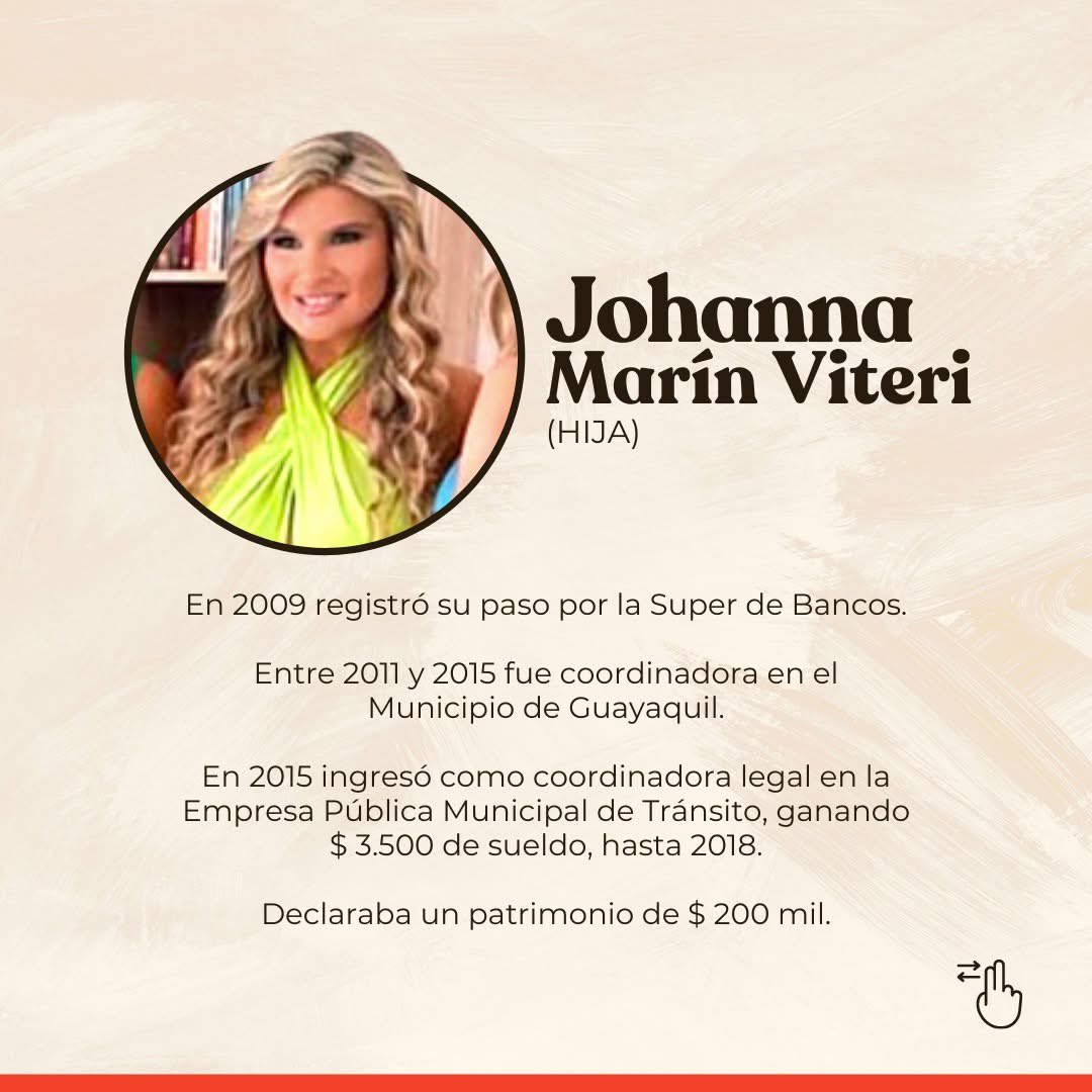 TioElmoi01's tweet photo. Que buen momento para recordarle a Guayaquil como toda la familia cercana Cynthia Viteri vivió a costa del Municipio de Guayaquil. 

Una investigación de @Expresoec que debes leer. 

Ah y recuerden siempre que su Esposo se llevó contratos por más de $800 mil dólares. 😌

https://t.co/zL9eQzvOxE