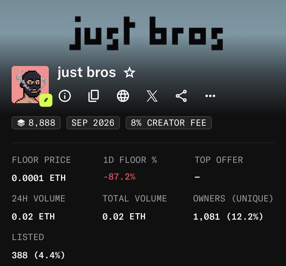living_stone696's tweet photo. My new PFP is super sleek 🔥 

Great work from @0xjustbros 
Floor is currently undervalued and art is too good 😌.

I won’t be surprised when this goes bruuuu! https://t.co/mEgSuA4bn6
