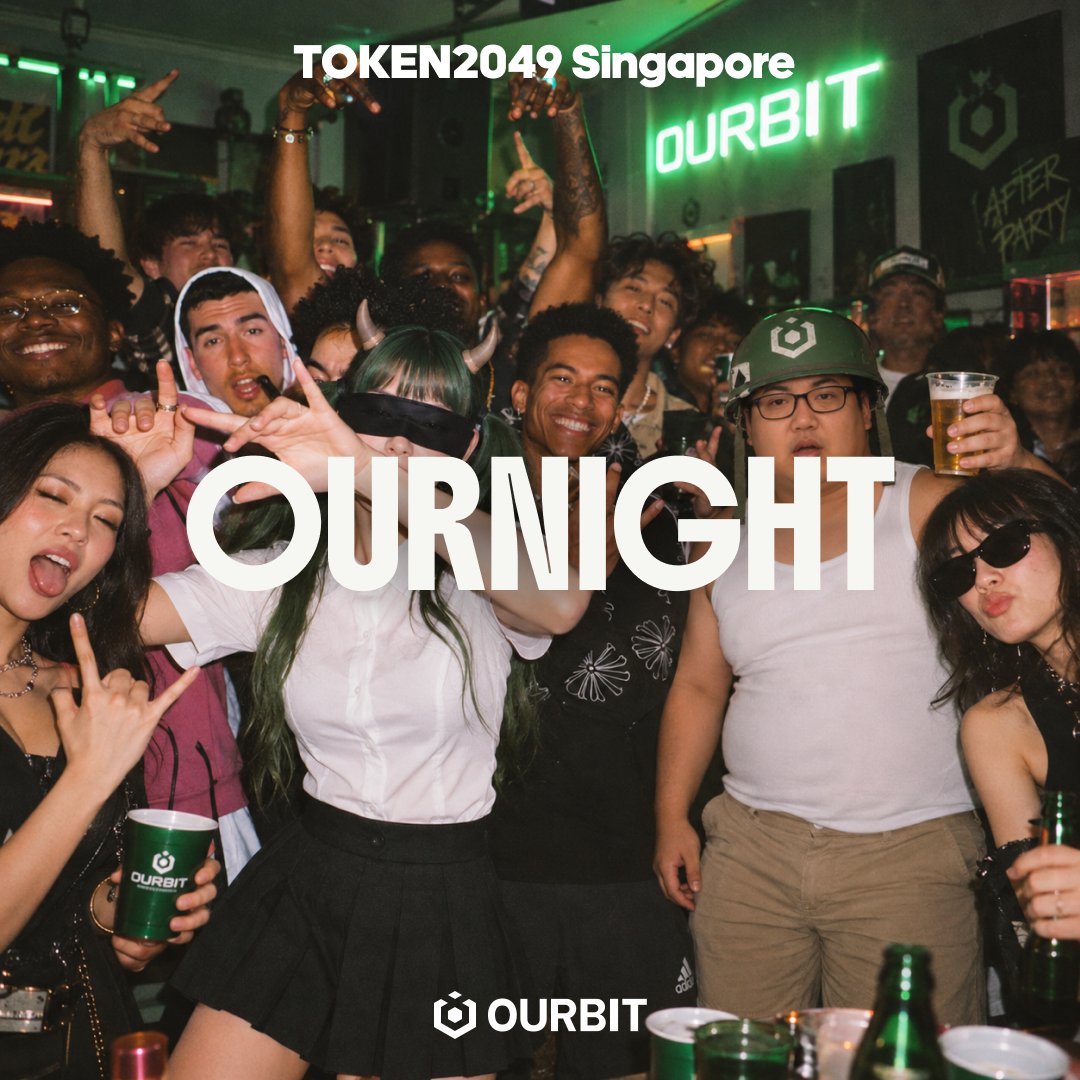ourbit's tweet photo. TOKEN2049 doesn’t have to end when the conference does

We’re keeping the night going with OurNight

Drinks, music, good people, and the Ourbit crew all in one place

📅 Oct 7. Keep the night open https://t.co/3gIzEFRsO3