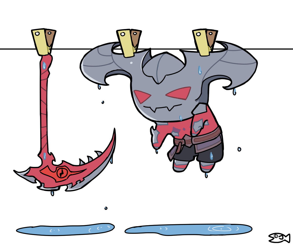 Dong_TAE0818's tweet photo. 그러고 싶진 않았는데, 케인을 매달 방법이 생각이 안났음
#Rhaast #Kayn https://t.co/Tx5sgq9o37