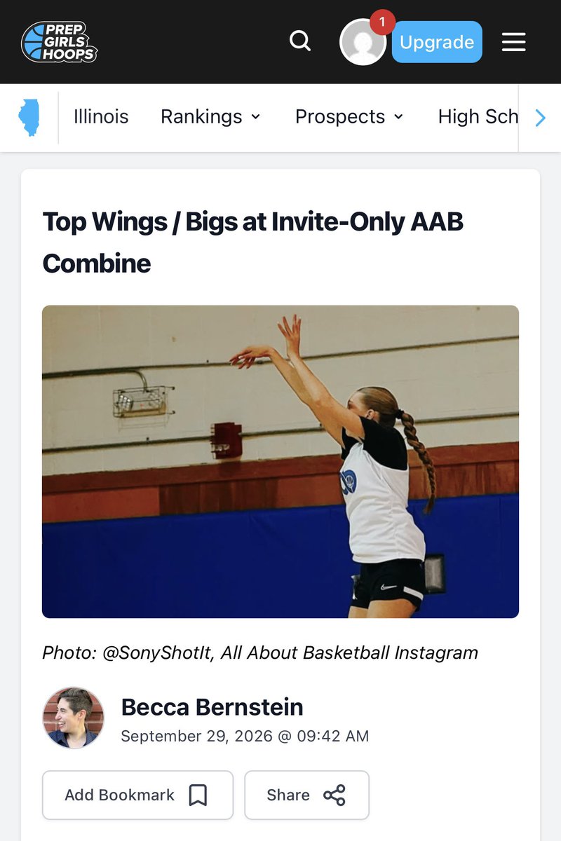 Addison_M_Brown's tweet photo. Thank you @BeccaBHoops for the write up and recognition! The combine put on by David Brown &amp; “All About Basketball Training” was great and I was lucky to be invited! Thank you ❤️ @PrepGirlsHoops @PGHIllinois @pgh_lisa https://t.co/IxKDYHhfyw