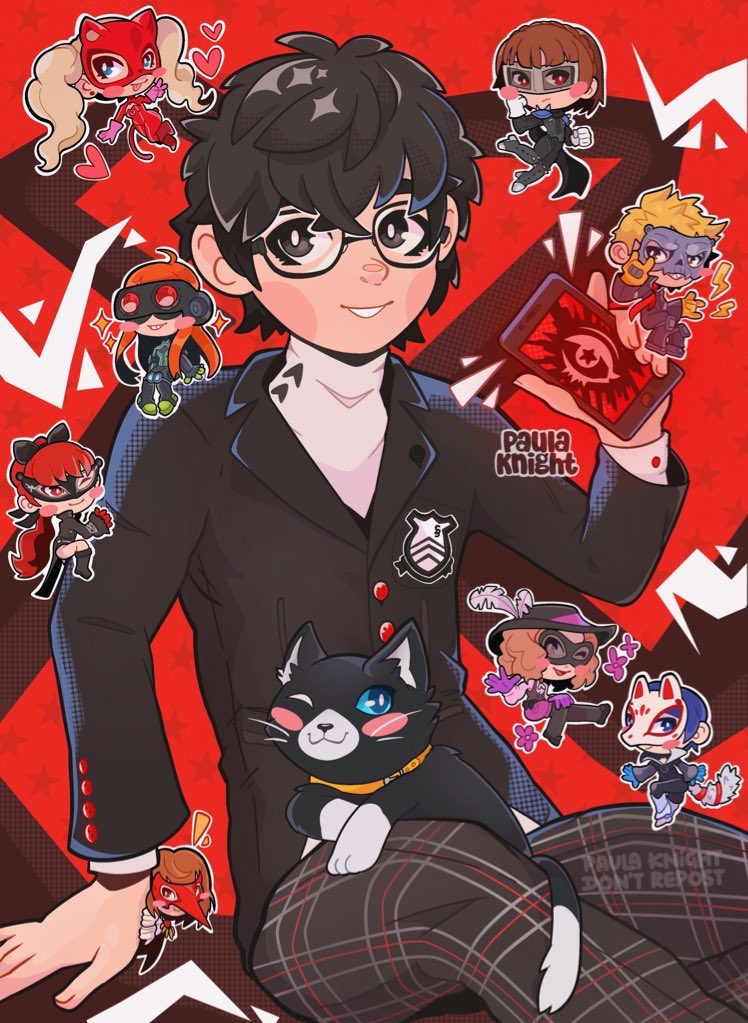 PaulaKnightArt's tweet photo. @Alleydex @nichromatic Holi, yo soy Paula Knight y de momento solo he dibujado cositas de P5 pero estoy acabandome P3 y ojalá pronto pueda dibujar algo ✨❤️ https://t.co/9g82LTEuKE