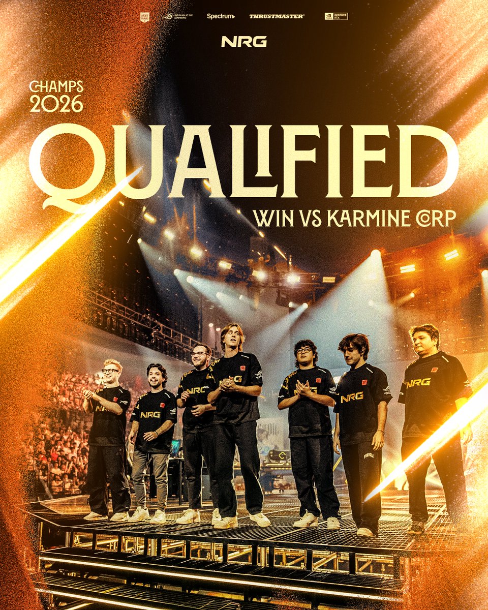 NRGgg's tweet photo. CALL US THE COMEBACK KINGS.

NRG ARE YOUR FIRST AMERICAS TEAM QUALIFIED FOR CHAMPS PLAYOFFS. https://t.co/z6592FeWzh