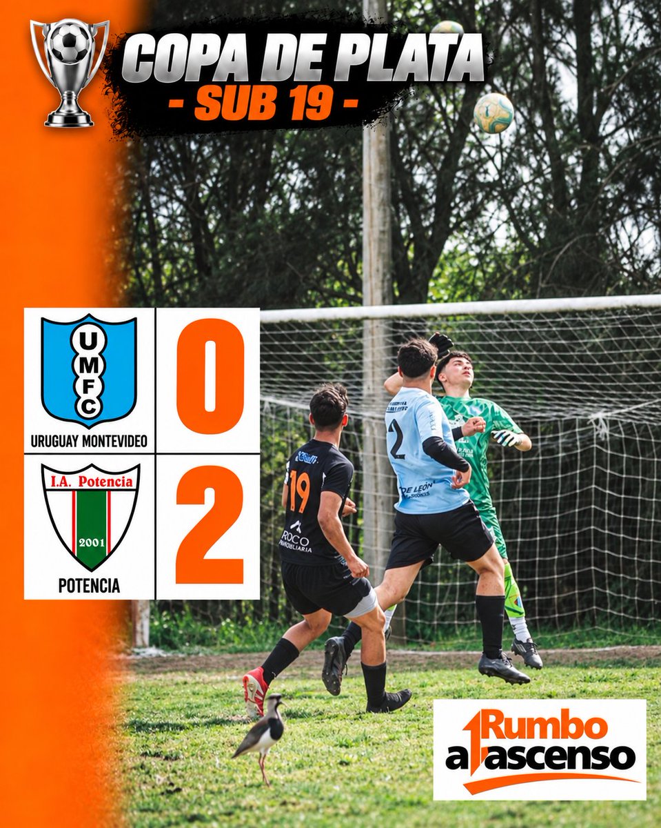 elascensouy's tweet photo. #CopaDePlata
FINAL
Categoria Sub 19
Uruguay Mvdeo 0 - 2 Potencia

#NexoraMG https://t.co/lPqR6IokBU