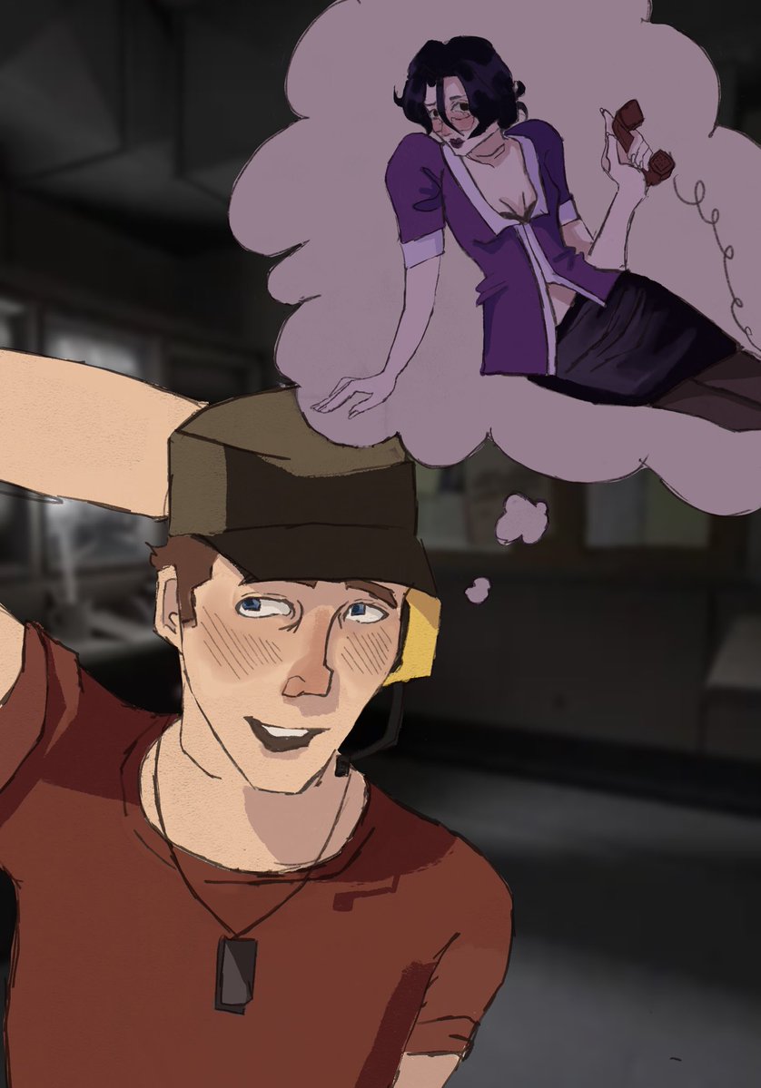 fightanthea's tweet photo. chlop to chlop #scout #misspauling #tf2 #art https://t.co/ylo8EzL9Ln