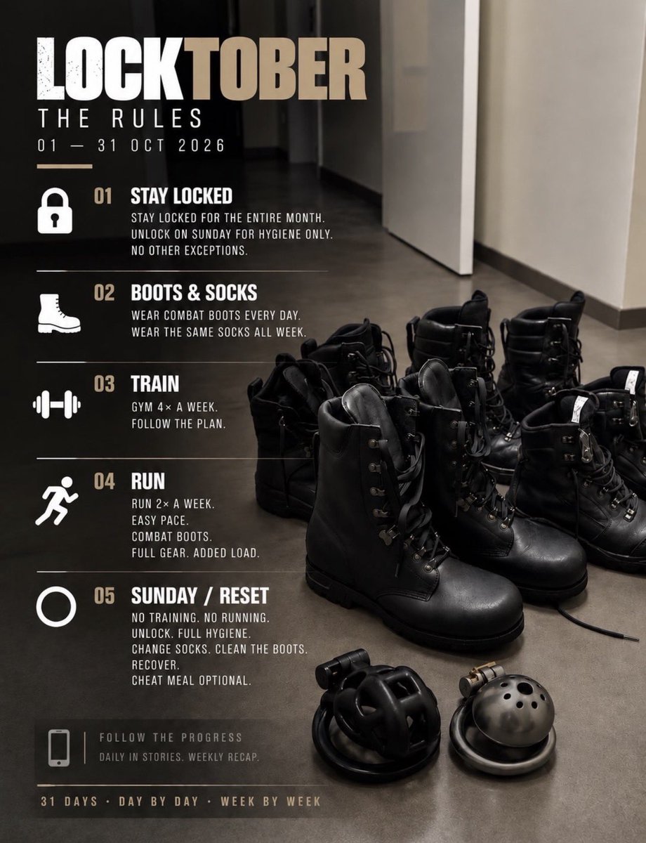 Combat_Leathers's tweet photo. • LOCKTOBER https://t.co/1ElZoQeHUK