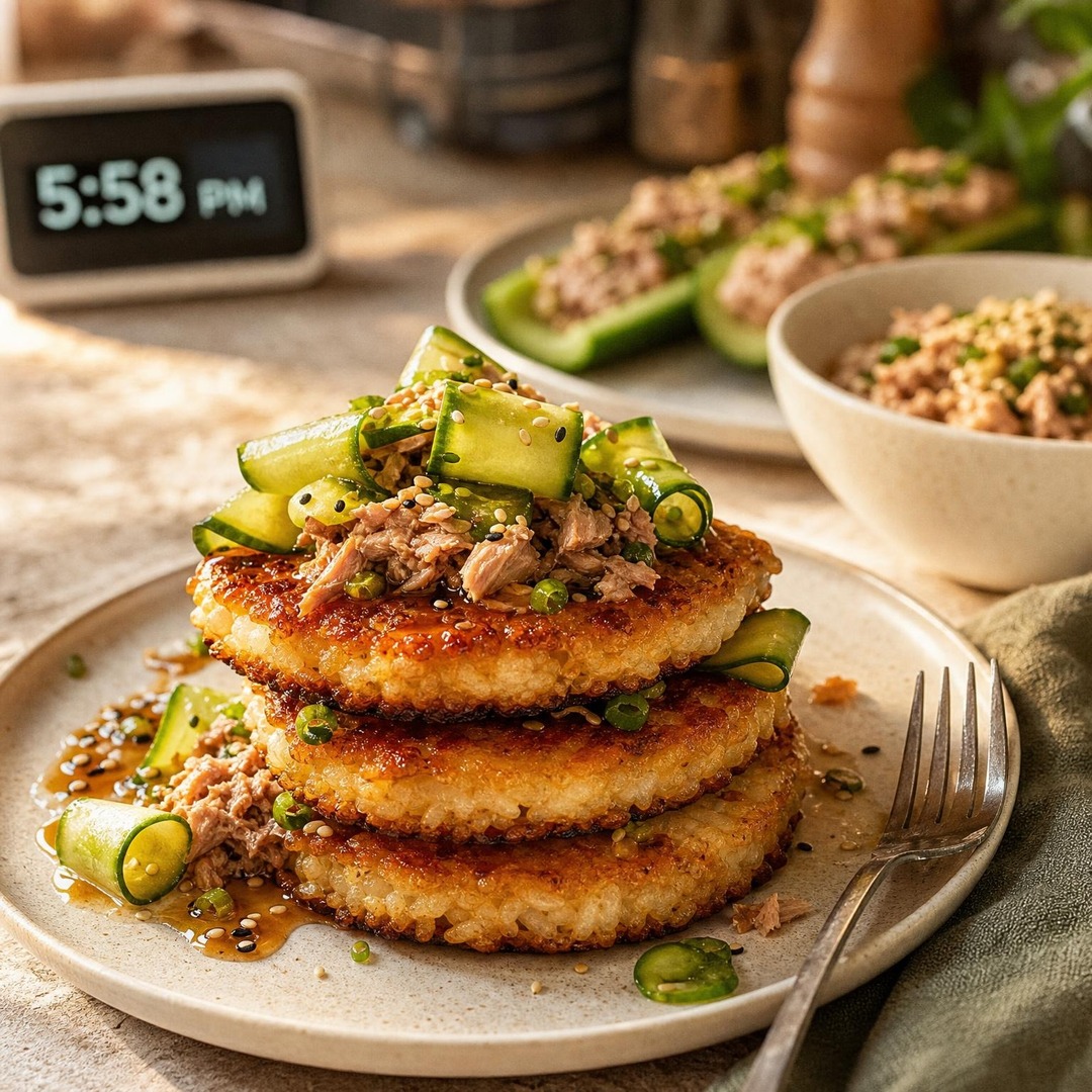 ArielGoddavtk7's tweet photo. POV: 5:58 PM, grocery day is tomorrow, and all you have left is tuna, rice, and cucumbers. Three cheap dinners from that trio
1. Tuna rice bowls: Warm the rice, mix in tuna, add chopped cucumber, and use any sauce on hand. 2. Cucumber tuna boats: https://t.co/isvUvWKjFO