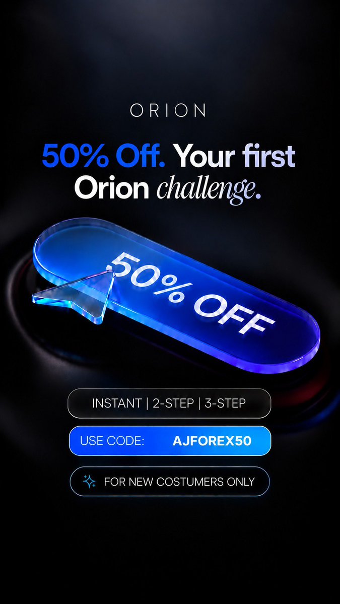 Aj_forex's tweet photo. 🚨 $50,000 ORION FUNDED giveaway 

We’re giving away 5 x $10k Funded accounts  to 5 lucky winners! 🔥💰

Want to join ? It’s simple 
Follow 👇
@Aj_forex 
@OrionAffiliates
@orionfundedcom

Like,Repost and tag 2 traders 

Don't miss your chance to get funded with Orion Funded! https://t.co/ulnUxBdm5c