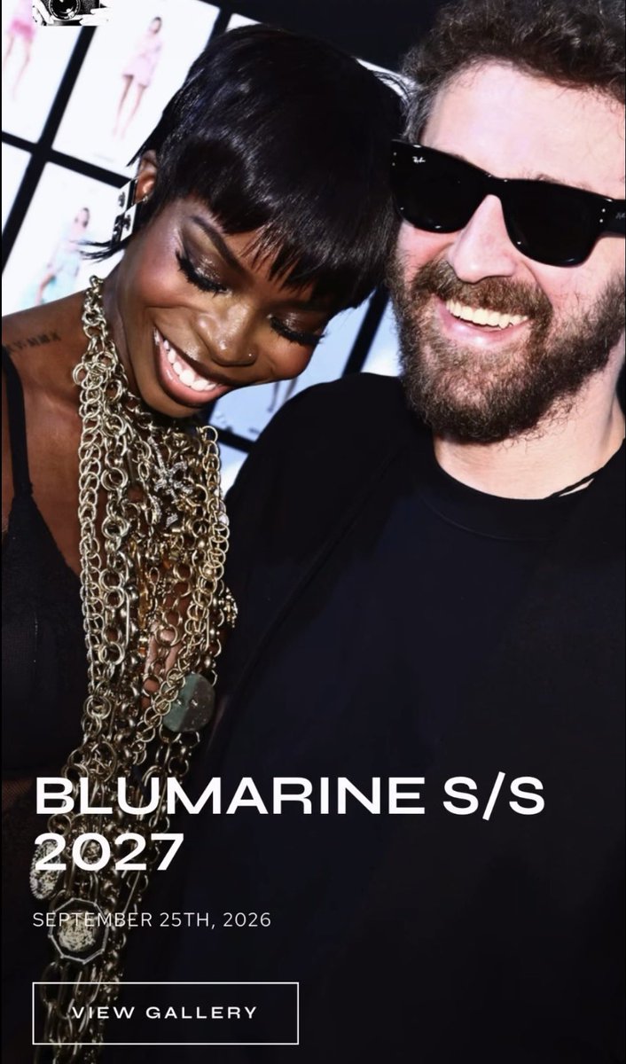 paolandria's tweet photo. This star 

 OLANDRIA STUNS FOR BLUMARINE #OlandriaxBlumarineSS27 #BlumarineSS27 https://t.co/Gs87a50h6F