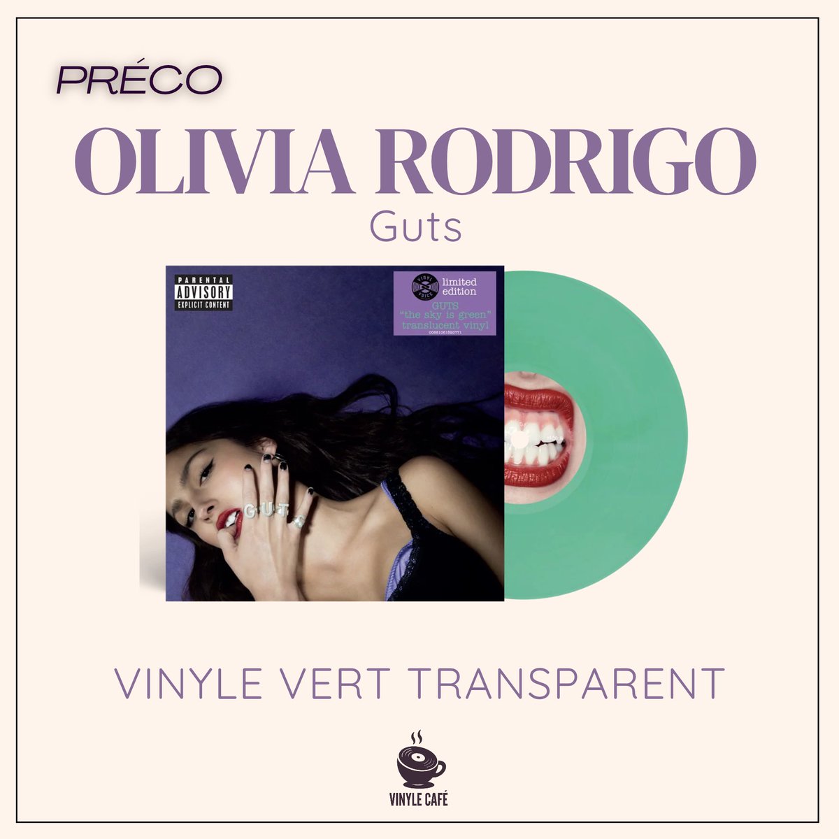 vinylecafe's tweet photo. PRECO ||
Les nouveaux variants de #Olivia Rodrigo sont sur @RoughTrade
Guts : https://t.co/6QkmLeKxmp
Sour : https://t.co/5WGTvJPjEa https://t.co/IvLCepyxfb