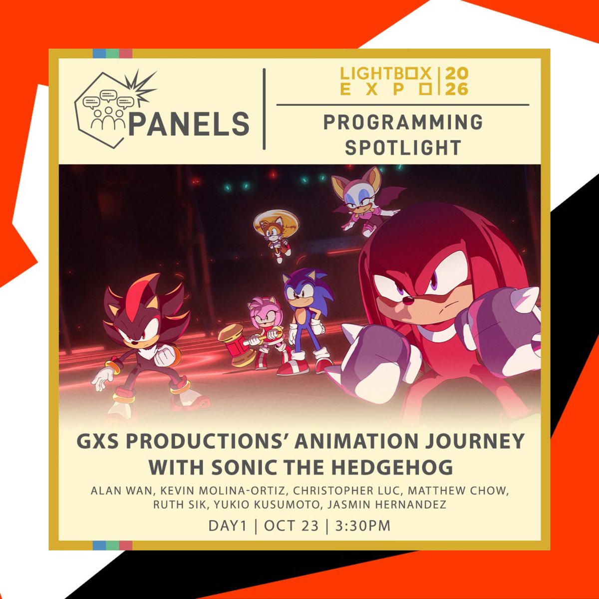 TailsChannel's tweet photo. SIMAGE Animation and Studio Giggex will be sharing a  preview for Sonic the Hedgehog: Memories and Beyond at the @LightBoxExpo on October 23rd!

They will also be sharing production stories behind Shadow: Dark Beginnings! #SonicNews https://t.co/kBcz41SFp8