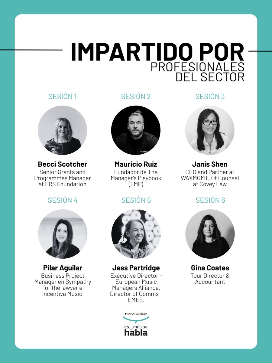 instmusica_org's tweet photo. PRESENTAMOS "ES_MÚSICA HABLA: EXPORTA MÚSICA” 🌎

El ciclo de webinars Es_Música Habla "Exporta Música" del Instituto de la Música, en colaboración con Music by Spain, estará compuesto por 12 webinars de una hora, que se desarrollarán entre octubre de 2026 y marzo de 2027. https://t.co/yjO9I6qj8n