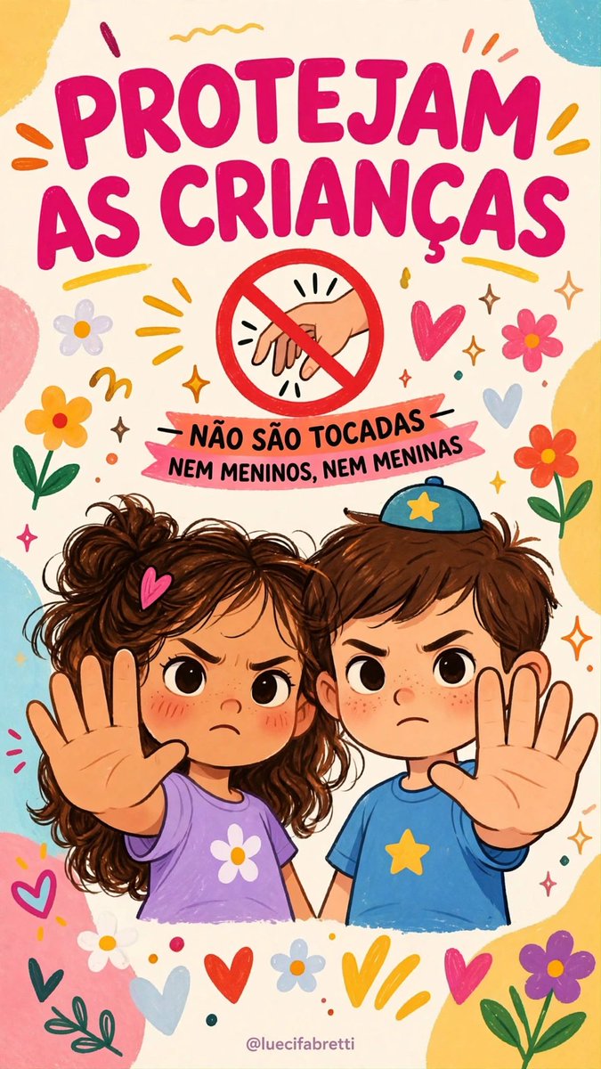 luecifabretti's tweet photo. PROTEJAM AS CRIANÇAS https://t.co/bS7S9e3QWj
