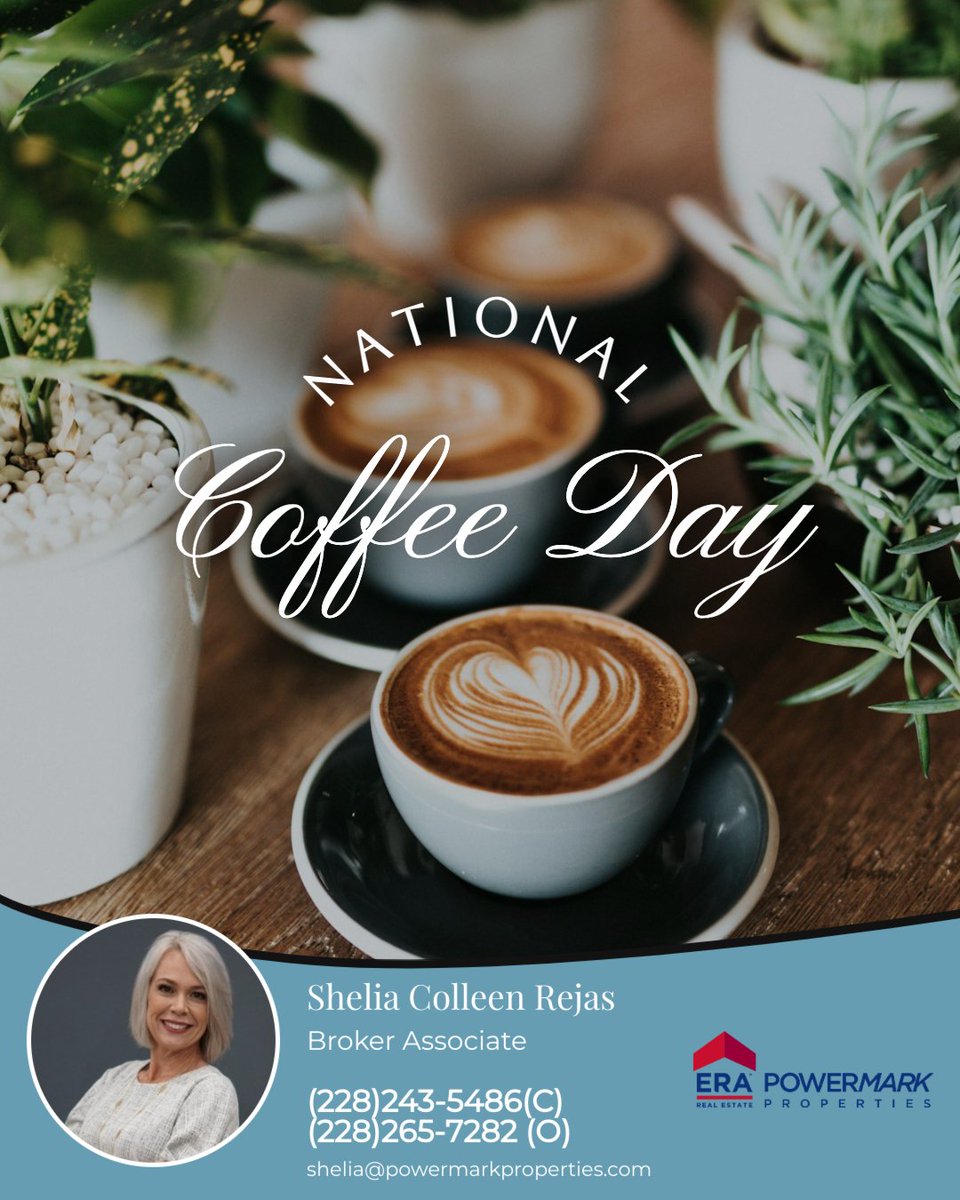 screjas's tweet photo. Hot, iced, or a frozen delight, may your coffee fill your day with all things bright! 

Happy National Coffee Day!

#TheBestDuckingRealtour #TheRejasResult #MoveUp #BestDuckingRealtor #RealtorQueen #CoastalLiving #MSGulfCoast #MississippiRealEstate #RealEstate #Biloxi https://t.co/ynwbde7Avd
