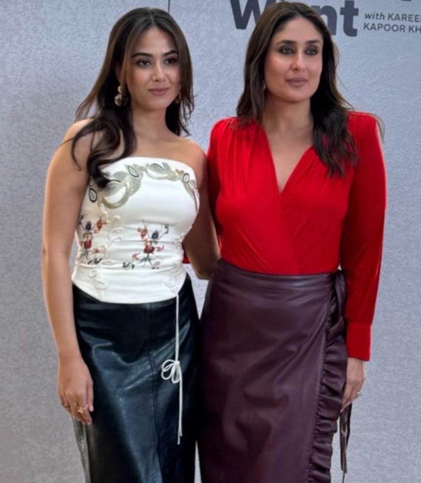 itsmeletii's tweet photo. kareena always comes up with something no one was expecting and surprises everyone. last year it was her encounter with shahid kapoor, and this year with mira, shahid's wife. https://t.co/RJ1lSi6D8b