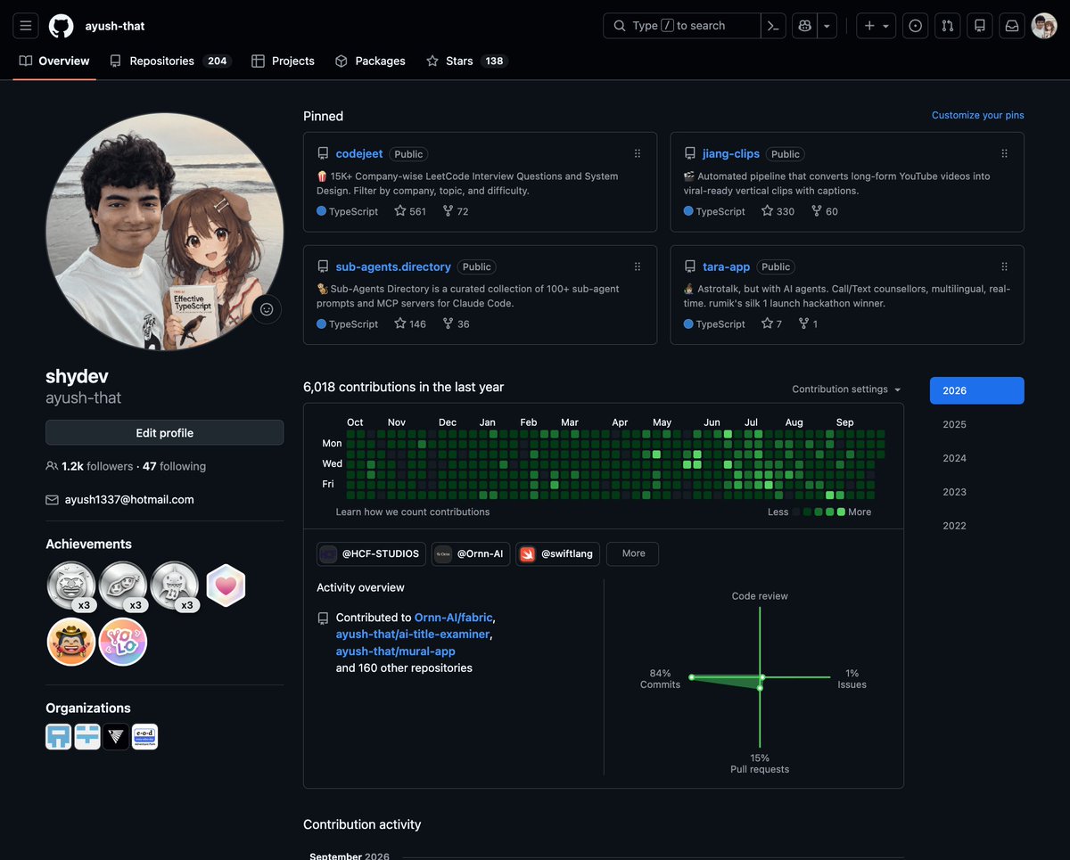 shydev69's tweet photo. heyy @github, my account is suspended out of nowhere.

it’s my dev portfolio, with 200+ repos and 6,000+ contributions last year. i’ve put years of work into it.

support’s SMS verification rate limited me on my first attempt. PLEASE help me get it back.

https://t.co/MVXCNXGLnk https://t.co/Ik3EtllRa4