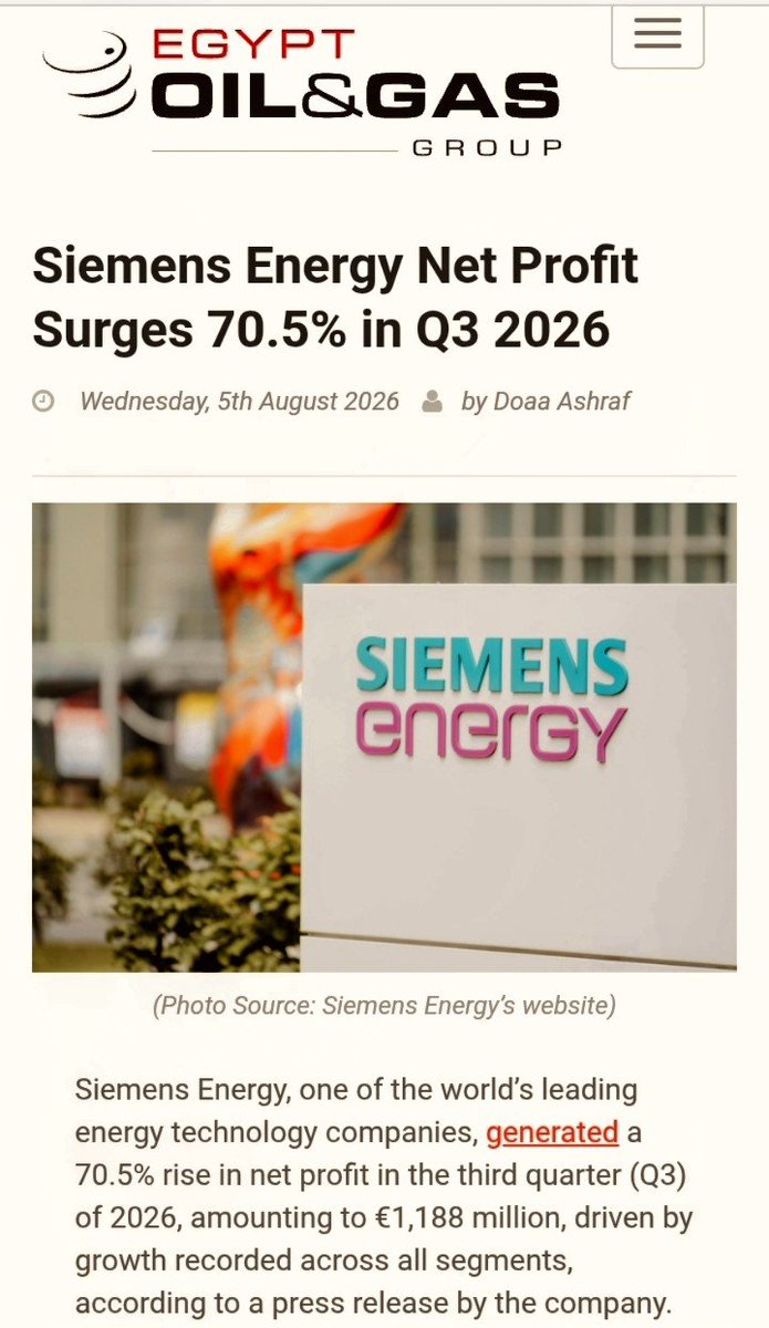 TheEagle_44's tweet photo. 🪉🎥🎬🍿

In The News:🗞️ 

'Siemens Energy, One Of The World’s Leading Energy Technology Companies, Generated A 70.5% Rise In Net Profit In The Third Quarter (Q3) Of 2026!'

#Eurozone🇪🇺UK🇬🇧Tour🔊

#Eagles🔥🦅 https://t.co/6Ya0tOK5nB