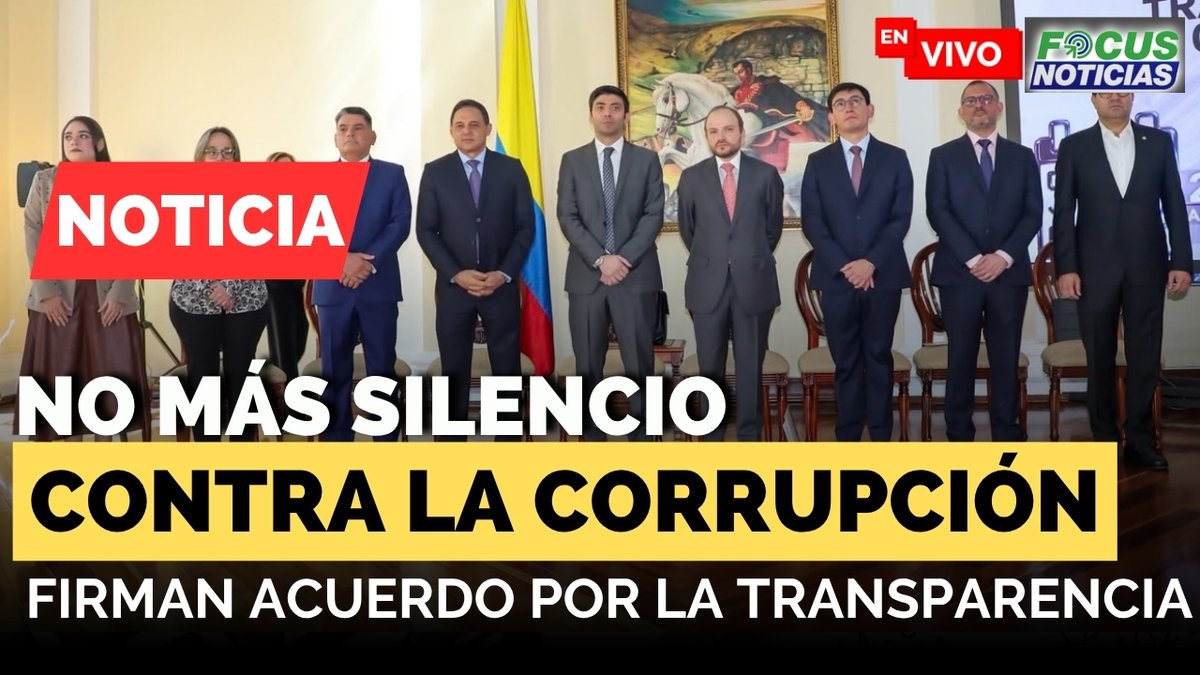 focusnoticia's tweet photo. 🚨 [#Envivo] ¡No más silencio contra la corrupción! Firman acuerdo por la transparencia: ¿de qué se trata? 🚨 Entérese aquí #FocusNoticias

 ⏯️
https://t.co/hIuaGYJXmh

https://t.co/QvfsLoV6gE

@CGR_Colombia @PGN_COL @honohenriquez #SemanaTransparencia https://t.co/5Q611DvQ6l