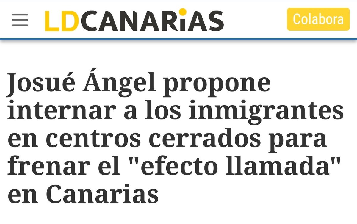 CanarioToday's tweet photo. La primera medida de contención pasa por internar a los migrantes ilegales en instalaciones de régimen cerrado en el momento de su llegada, a la espera de tramitar su expulsión del país.

https://t.co/ejJLXn480b https://t.co/F3ZJAY9eHf