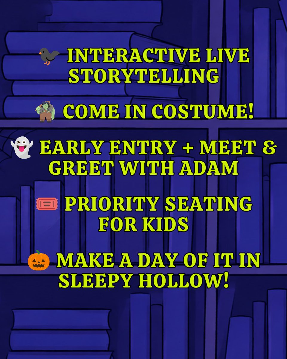 PinnaAudio's tweet photo. 🎃 You’re invited to A Very Grimm Story Spooktacular with Adam Gidwitz!

On October 25, Grimm, Grimmer, Grimmest is coming to life in Tarrytown, NY, right on the doorstep of Sleepy Hollow! 🐦‍⬛

🎟️ Get your tickets at https://t.co/VsLgDEb6Zi https://t.co/JpNBWphubN