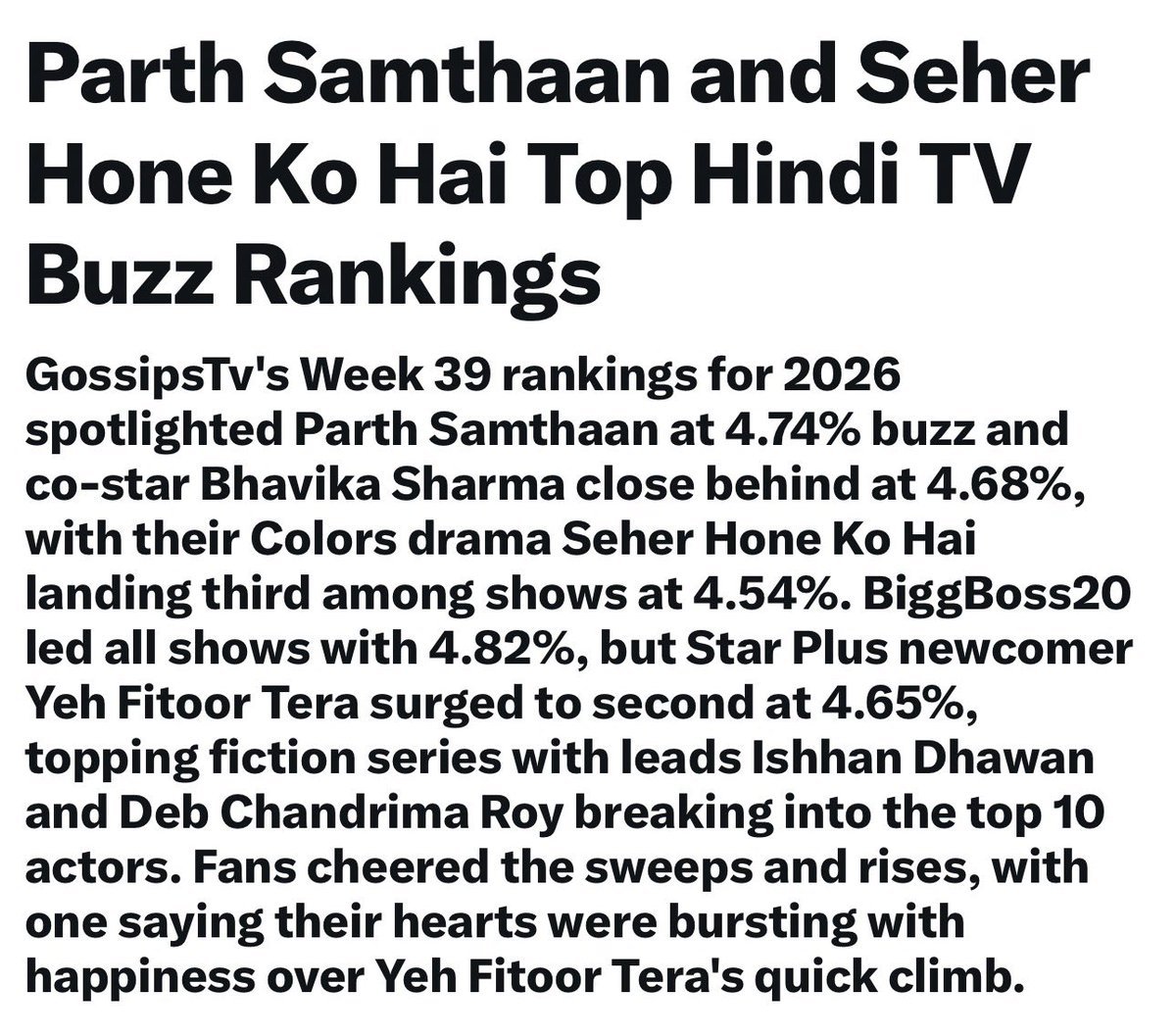 ParthianIndu's tweet photo. #ParthSamthaan
#SeherHoneKoHai
#MaHer 
Trending 🥰 https://t.co/UEsO2DAs3q