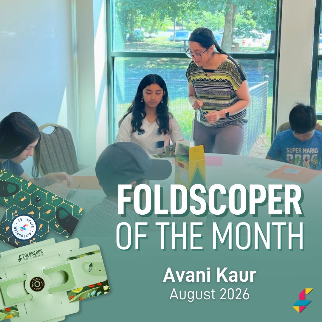 TeamFoldscope's tweet photo. 🥳 Our August Foldscoper of the Month, Avani Kaur, is a Richmond Scholar at the University of Richmond studying Biochemistry and Molecular Biology with a minor in Health Studies on the pre-medical track.

🔬 Avani’s fascination with microscopy began in 6th grade during the COVID-19 pandemic. Curious about the unseen biological processes behind life and disease, she received her first microscope from her parents and began exploring histological slides, cells, and tissues.

🧬 Her research journey began in 9th grade with a project on gastroesophageal reflux disease (GERD), followed by research on oxidative stress, Alzheimer’s disease, and, most recently, cancer.

✨ Avani first used a Foldscope during a Fast and Curious training session, where she was impressed by how such a simple, portable tool could make microscopy more accessible. The experience inspired her to incorporate Foldscope into Osmosis STEM, an initiative she co-founded to bring hands-on science experiences to young learners.

🧑‍🔬 Today, Avani uses Foldscopes in her Cellular Magic: Human Systems Under the Microscope series, where students learn about human body systems before observing real tissue and cell samples themselves. Through her work, she hopes to bridge the gap between learning science in a textbook and experiencing it firsthand. 

📸 Follow Avani's work!
Instagram: @osmosis.stem
Facebook: @osmosis.stem 
LinkedIn: @osmosis.stem