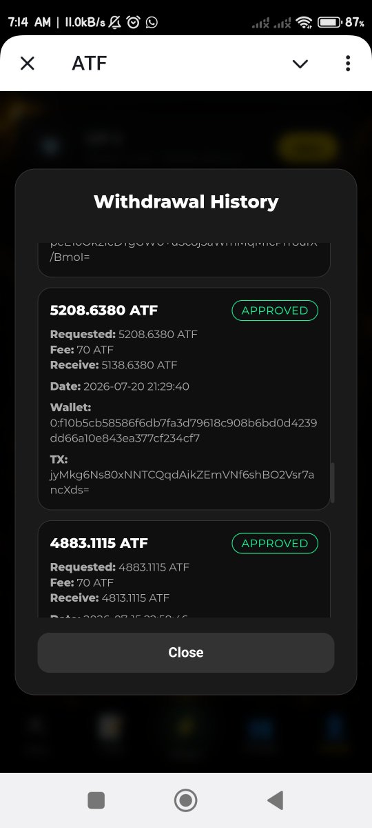 MayerlyNav71683's tweet photo. @WEEX_Official @0xHoodX Minero real, lleva varios meses pagando.. si te interesa escanea QR para ser parte de la familia ATF https://t.co/9erntil0BU
