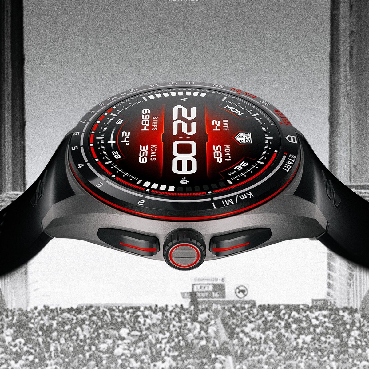 WatchTime's tweet photo. TAG Heuer is back as Official Timekeeper of the TCS New York City Marathon, marking the partnership with the new Connected Calibre E5 Running Edition.

Story live now on WatchTime.

https://t.co/DFaoIkfQYy https://t.co/MqI7oaFx1E