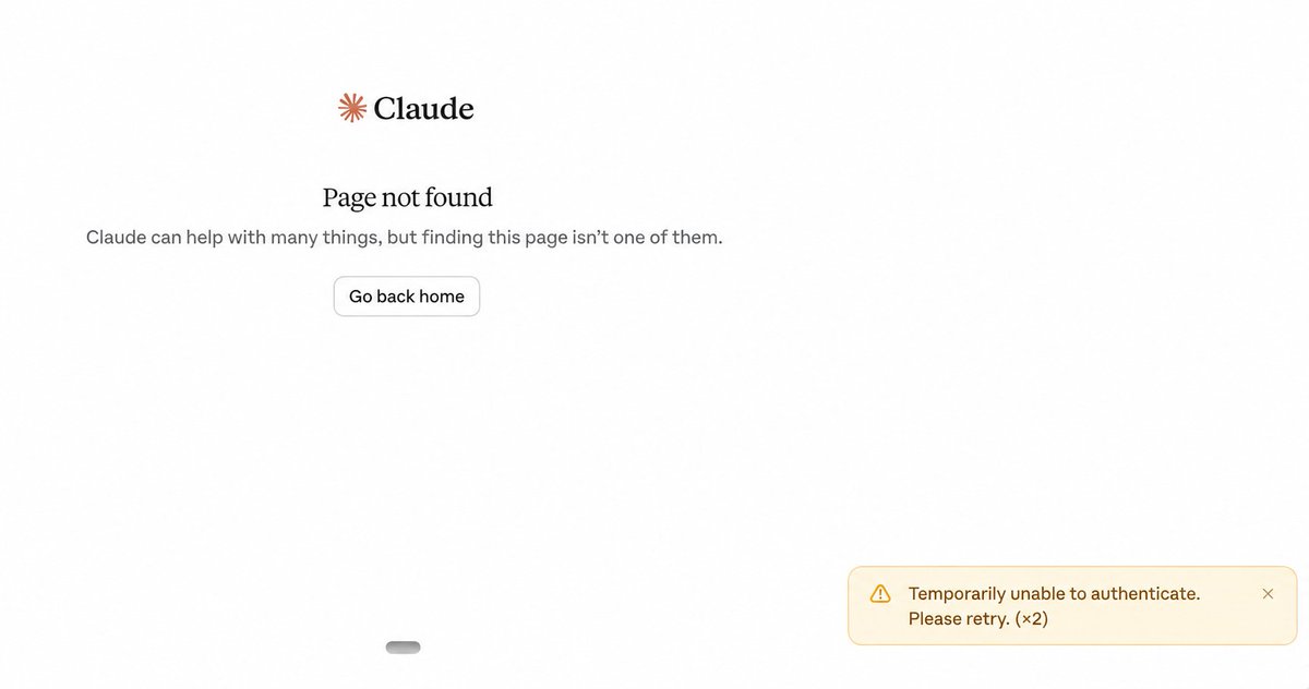 CodexResets1's tweet photo. 🚨 CLAUDE IS DOWN HOURS BEFORE OPENAI DEVDAY 

Anthropic is currently dealing with a widespread Claude outage affecting multiple services, while OpenAI’s DevDay is happening today. 

Coincidence?

Or is OpenAI about to unveil something HUGE? 💀 https://t.co/HbZ0u8oWOd