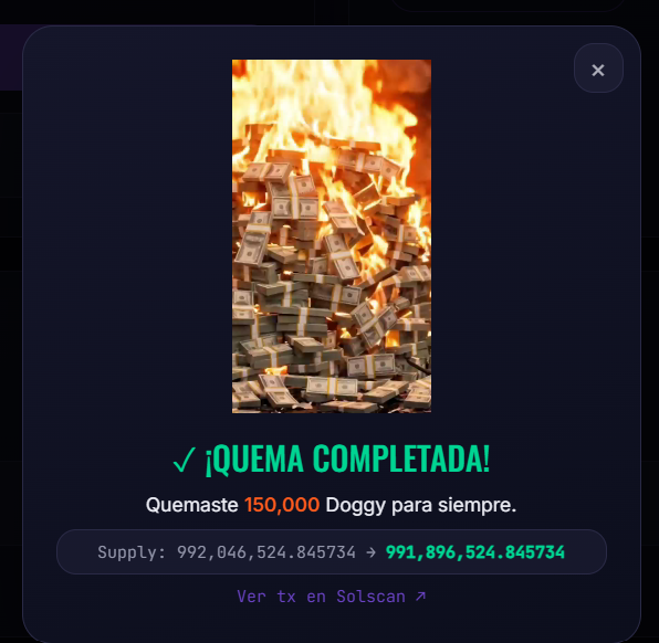 soyeldoggy's tweet photo. gm doggies

continuando nuestra iniciativa de quema de tokens constante, compramos 150,000 solana:BS7HxRitaY5ipGfbek1nmatWLbaS9yoWRSEQzCb3pump de mercado y después fue quemado, para siempre.

DOGGY es deflacionario https://t.co/97sEy5mH1C